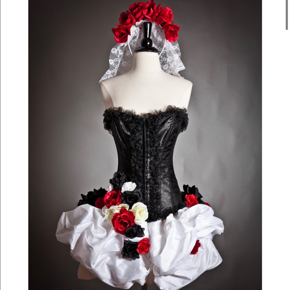 Custom made Halloween costume. Day of the dead